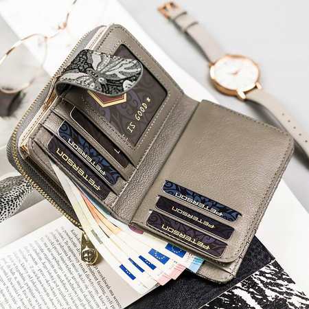 Portfel damski skórzany skóra naturalna  Peterson