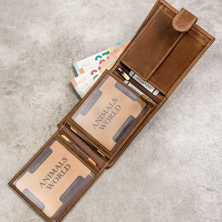 Portfel męski skórzany skóra naturalna Wild 