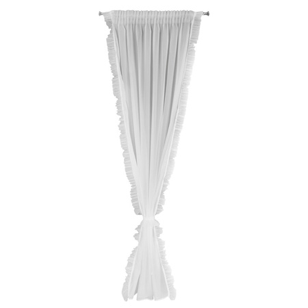 FIRANA GOTOWA KAREN NA TAŚMIE 140 X 270 CM BIAŁY