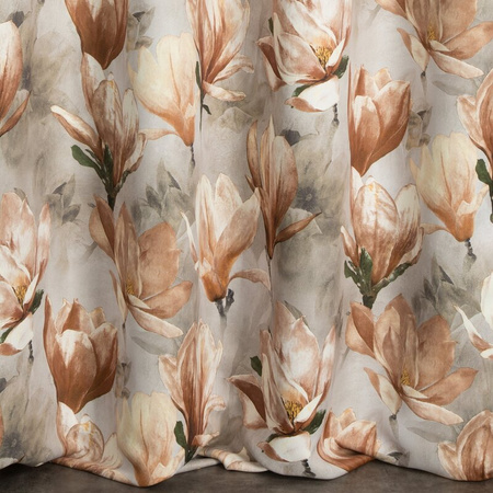 ZASŁONA GOTOWA LARI 140 X 250 CM CIEMNOBEŻOWY