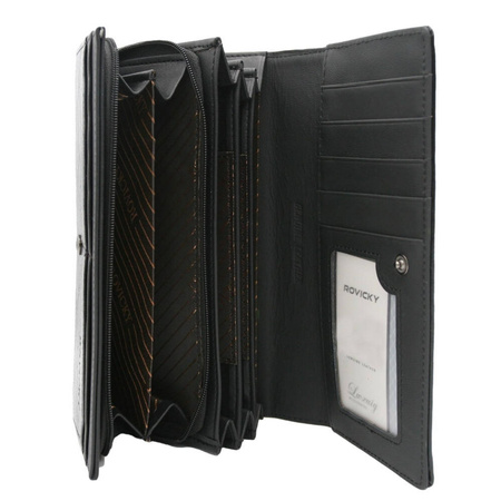 Rovicky portfel skóra naturalna czerwony RPX-20-PMT-4582 RED - kobieta