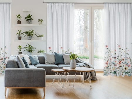 ZASŁONA GOTOWA DOLLY NA TAŚMIE 140 X 270 CM BIAŁY