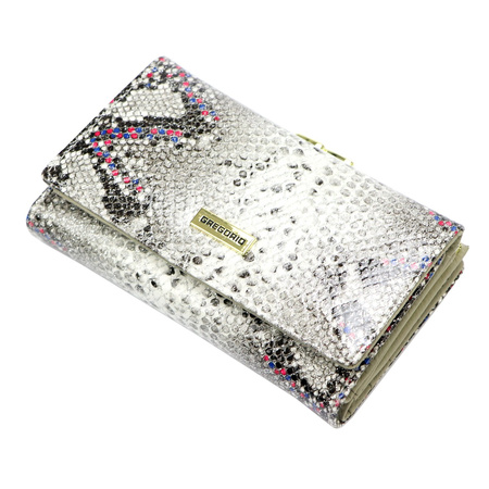 Portfel damski skórzany skóra naturalna Gregorio