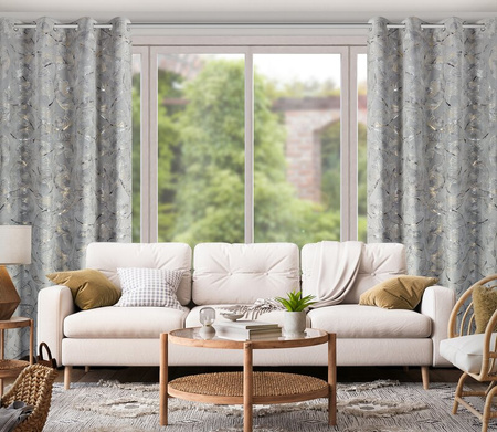 ZASŁONA GOTOWA ODETA 135 X 250 CM STALOWY