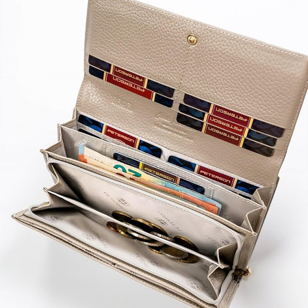 Portfel damski skórzany skóra naturalna  Peterson