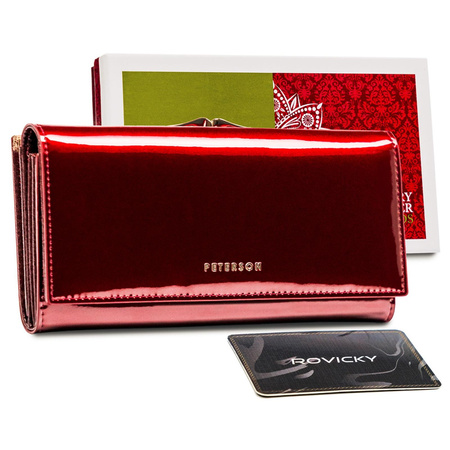 Portfel damski skórzany skóra naturalna  Peterson 