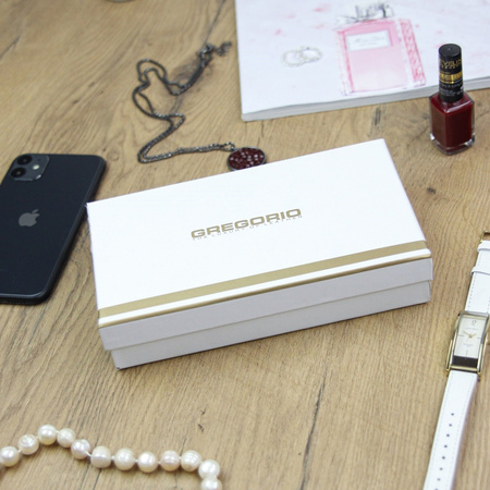 Portfel damski skórzany skóra naturalna Gregorio 