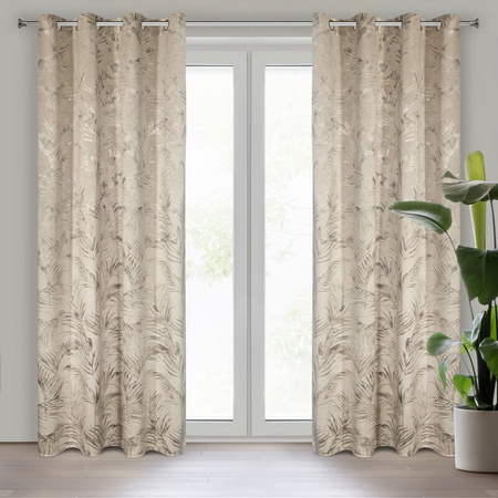 ZASŁONA GOTOWA DEBRA 135 X 270 CM BEŻOWY