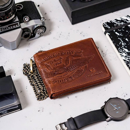 Portfel męski skórzany skóra naturalna  Peterson