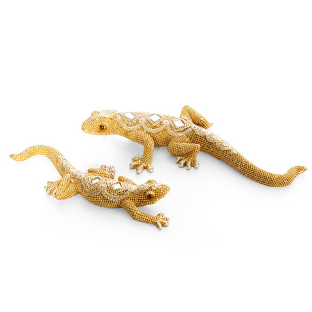FIGURKA DEKORACYJNA GATOS 25 X 11 X 5 CM ZŁOTY