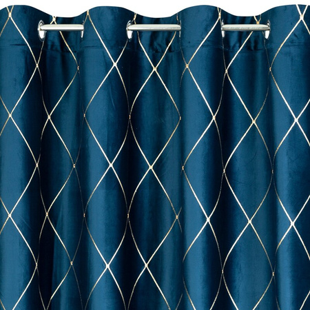 ZASŁONA DEKORACYJNA PIERRE CARDIN MARGO 140 X 250 CM GRANATOWY