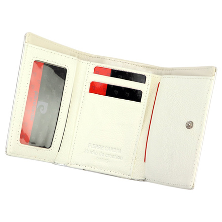 Portfel damski skóra naturalna + skóra ekologiczna Pierre Cardin