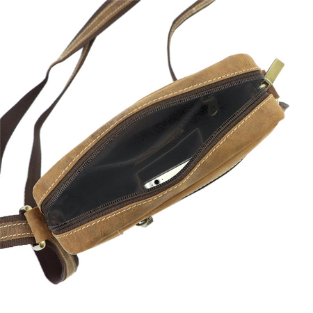 Torba saszetka na ramię męska skórzana skóra naturalna Nordee 