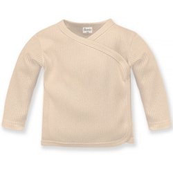 Kaftanik niemowlęcy wiąz LOVELY DAY BEIGE beżowy,prążek 68