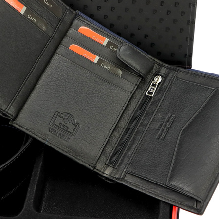 Zestaw na prezent dla mężczyzny portfel i pasek męski skórzany Pierre Cardin