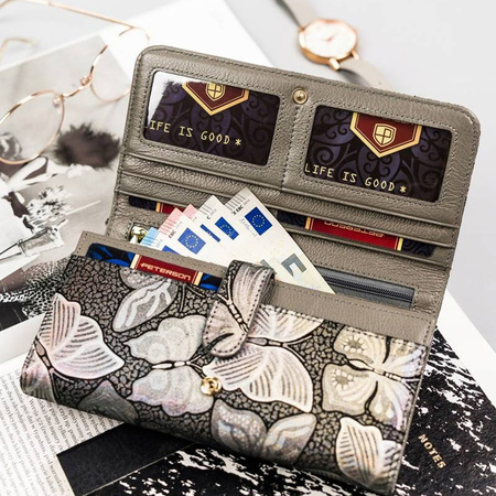 Portfel damski skórzany skóra naturalna  Peterson 