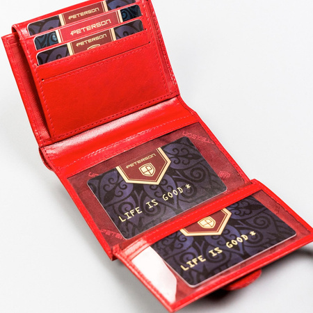 Portfel damski skórzany skóra naturalna Peterson