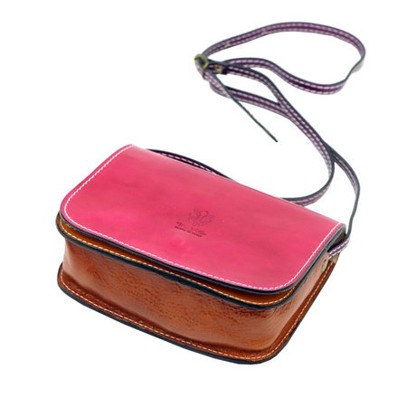 Florence torebka listonoszka skóra naturalna różowy