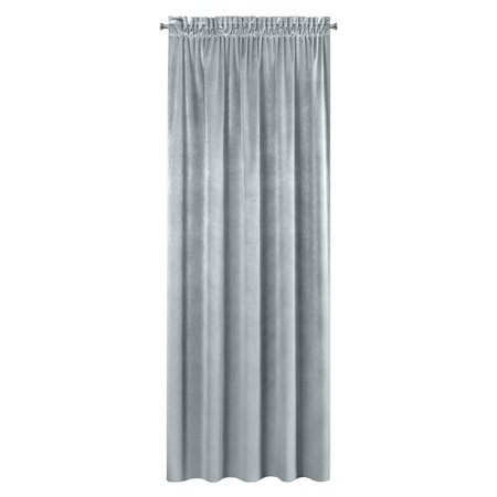 ZASŁONA GOTOWA SAMANTA NA TAŚMIE 140 X 270 CM SZARY