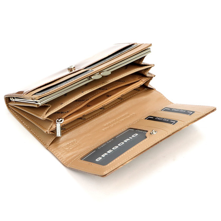 Portfel damski skórzany skóra naturalna Gregorio