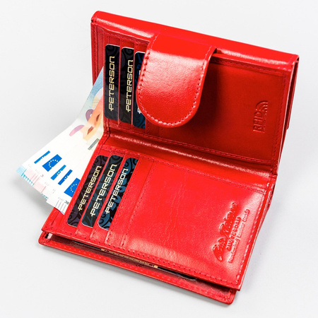 Portfel damski skóra naturalna skórzany Peterson