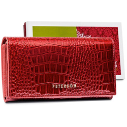 Portfel damski skórzany skóra naturalna  Peterson
