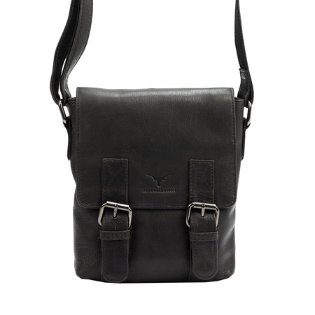 Torba saszetka listonoszka męska na ramię skórzana skóra naturalna Money Kepper