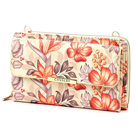 Portfel damski skórzany skóra ekologiczna Cavaldi 