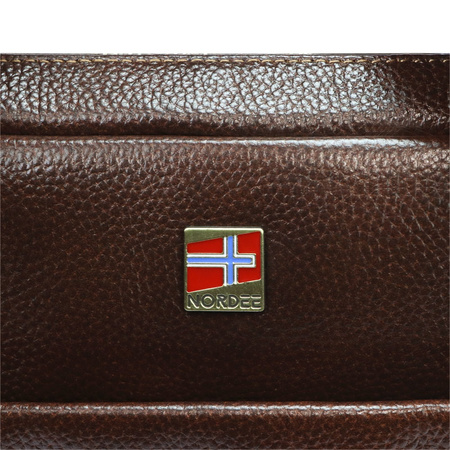 Teczka torba męska skórzana skóra naturalna Nordee 