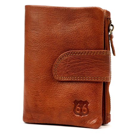 Portfel damski skórzany skóra naturalna Route 66 