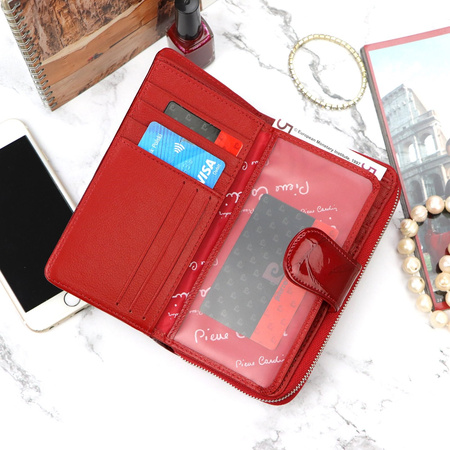 Portfel damski skóra naturalna skórzany Pierre Cardin