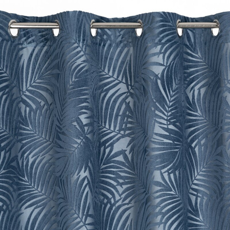 ZASŁONA GOTOWA LIVIA 140 X 250 CM CIEMNONIEBIESKI