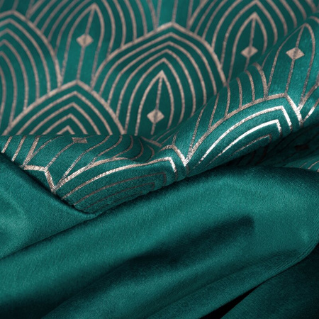 ZASŁONA GOTOWA D91 AGNES 140 X 250 CM TURKUSOWY