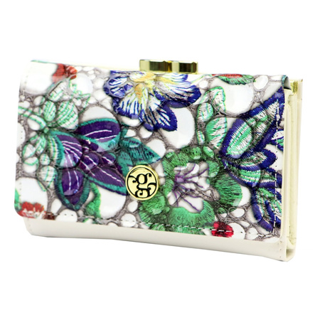 Portfel damski skórzany skóra naturalna + skóra ekologiczna Gregorio