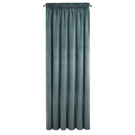 ZASŁONA GOTOWA KRISTI NA TAŚMIE 140 X 270 CM JASNONIEBIESKI