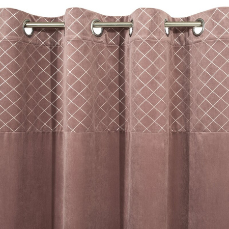 ZASŁONA GOTOWA KARINA 2 140 X 250 CM RÓŻOWY