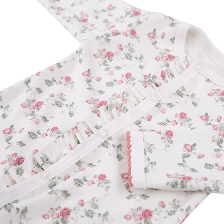 Pajac niemowlęcy dla dziewczynki wyprawka Roses Ewa klucze