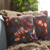 POSZEWKA VELVET 129 45 X 45 CM BORDOWY
