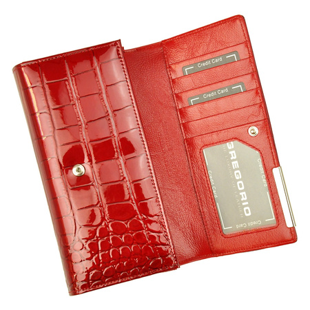 Portfel damski skórzany skóra naturalna Gregorio