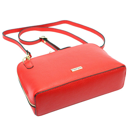 MiaMore torebka listonoszka skóra naturalna żółty