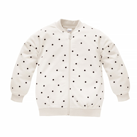 BLUZA ROZP TRES BIEN EC écru,groszki 104
