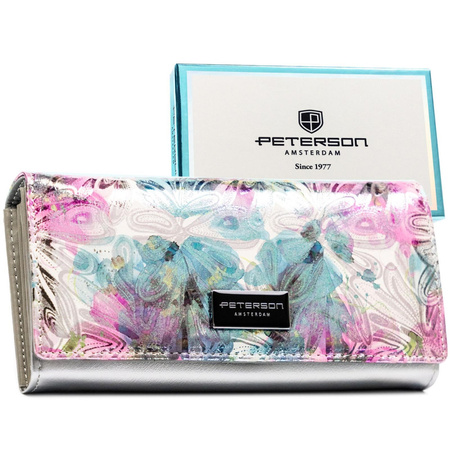 Portfel damski skóra naturalna skórzany Peterson