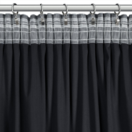 ZASŁONA GOTOWA DANI NA TAŚMIE 140 X 250 CM CZARNY