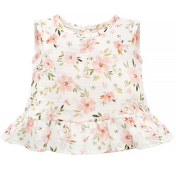 BLUZKA NA RAMIACZKACH SUMMER GARDEN ECRU 110