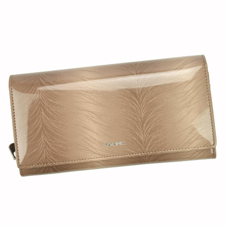 Patrizia Piu portfel skóra naturalna niebieski kobieta