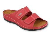 Inblu - Obuwie buty damskie klapki skórzane