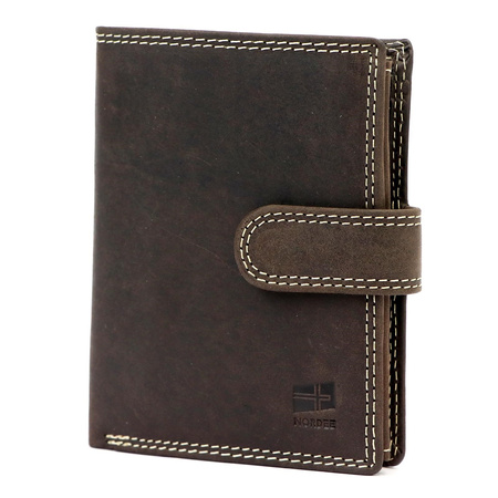 Portfel męski skórzany skóra naturalna Nordee 
