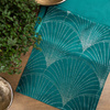 OBRUS BLINK 14 35 X 220 CM CIEMNOTURKUSOWY