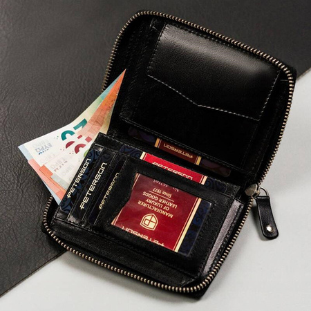 Portfel męski skórzany skóra naturalna  Peterson