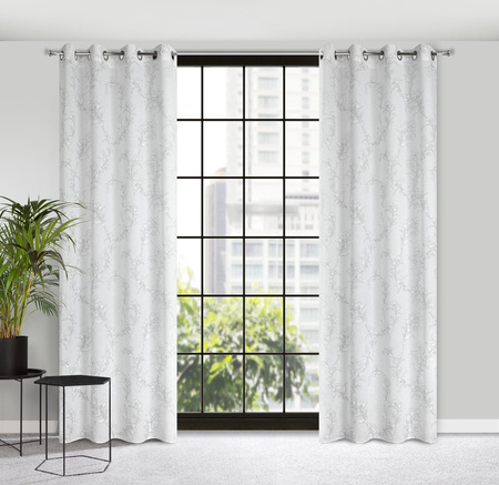 ZASŁONA GOTOWA FIORE 140 X 250 CM BIAŁY